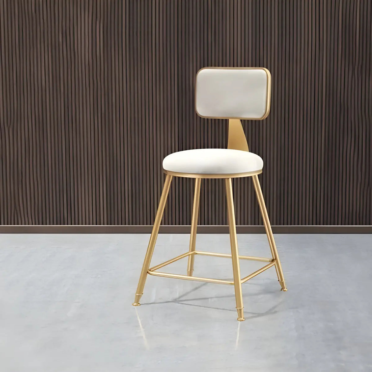 Barstoel met Fluwelen Bekleding en Gouden Frame – Elegante Velvet Kruk voor Keukeneiland en Thuisbar | Sansoti