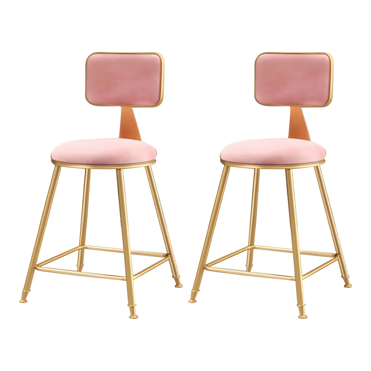 Barstoel met Fluwelen Bekleding en Gouden Frame – Elegante Velvet Kruk voor Keukeneiland en Thuisbar | Sansoti