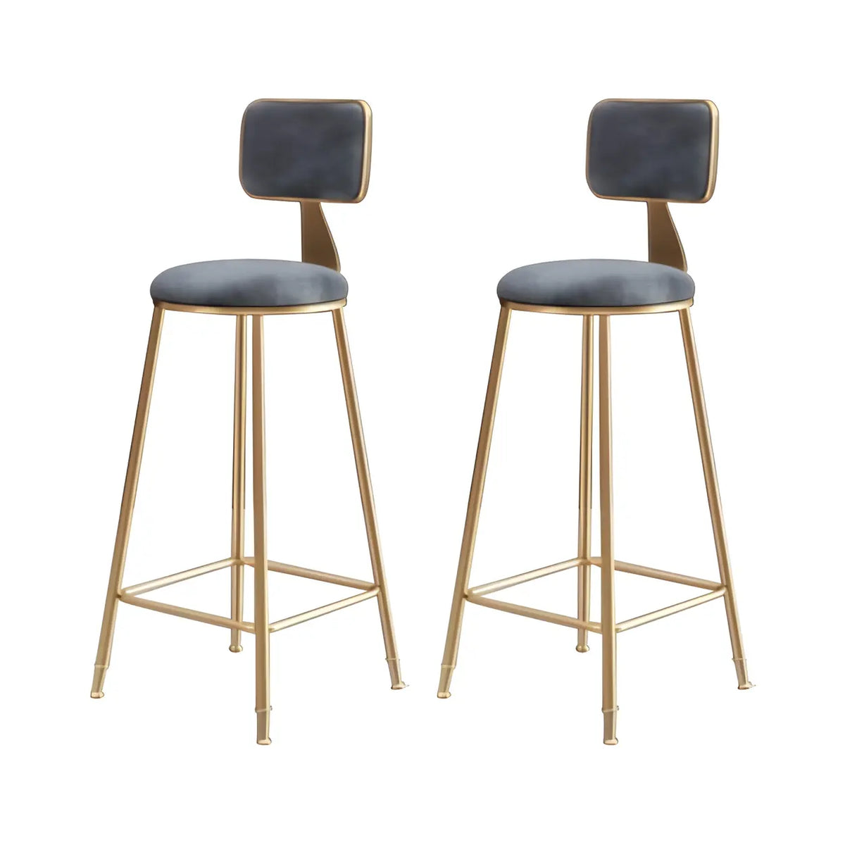 Barstoel met Fluwelen Bekleding en Gouden Frame – Elegante Velvet Kruk voor Keukeneiland en Thuisbar | Sansoti
