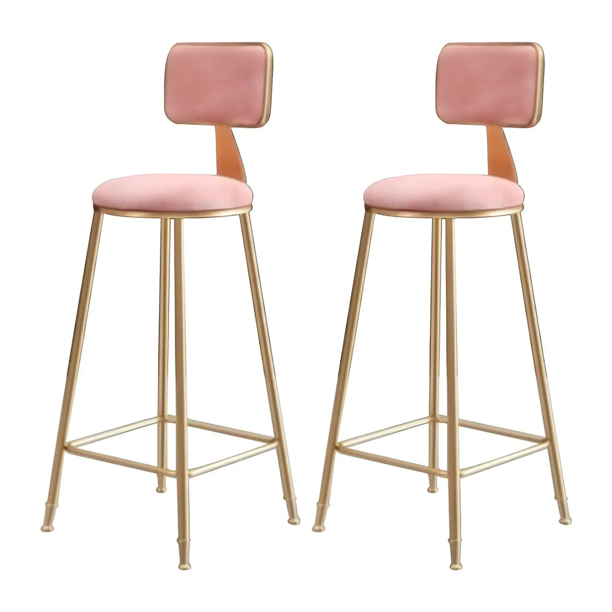 Barstoel met Fluwelen Bekleding en Gouden Frame – Elegante Velvet Kruk voor Keukeneiland en Thuisbar | Sansoti
