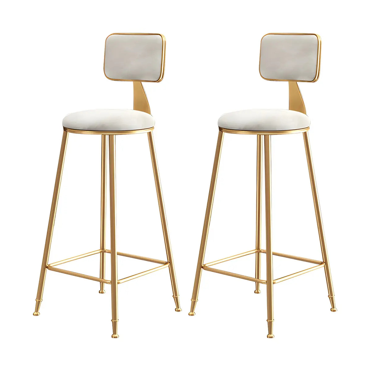 Barstoel met Fluwelen Bekleding en Gouden Frame – Elegante Velvet Kruk voor Keukeneiland en Thuisbar | Sansoti