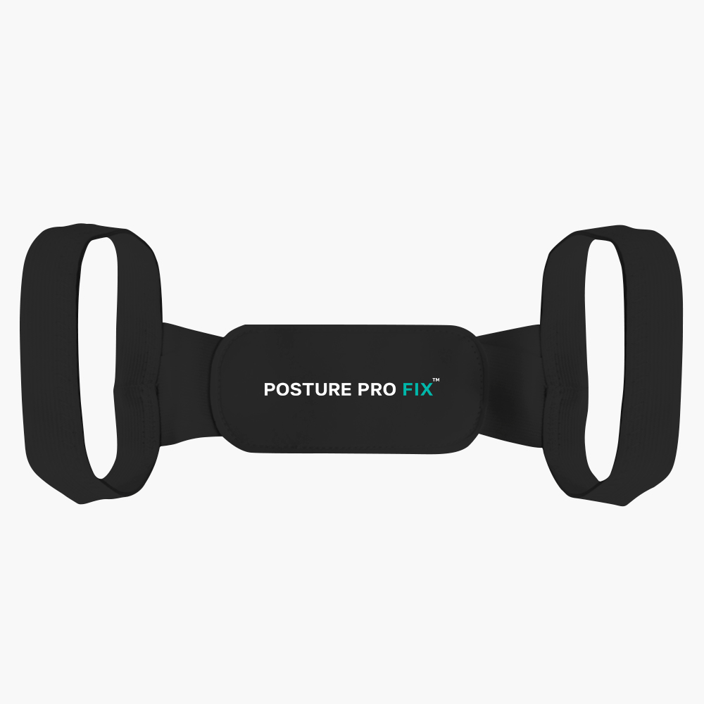Posture Corrector Back Support Adjustable Black White Ergonomic Back Brace Shoulder Support Pain Relief Daily Use Sports | Sansoti