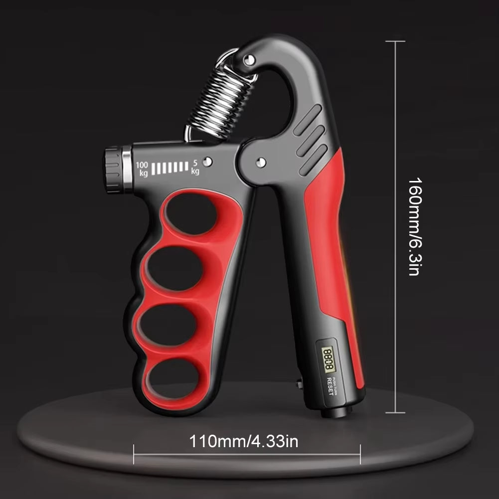 Forearm Trainer Hand Gripper Adjustable up to 100 kg Strength Training at Home Black Fitness Equipment Grip Muscle Strengthening | Sansoti