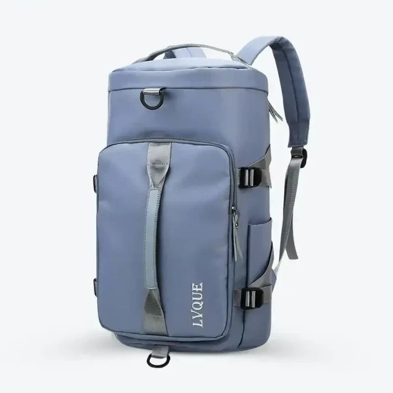 Waterproof Travel Backpack 46cm Oxford Sport & Outdoor Bag Black Blue | Sansoti