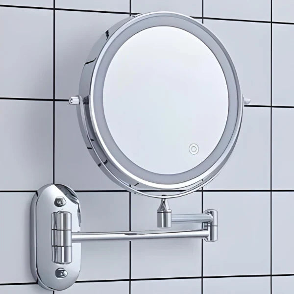 Illuminated LED makeup mirror for bathroom & makeup | Magnifying & Rechargeable | Sansoti