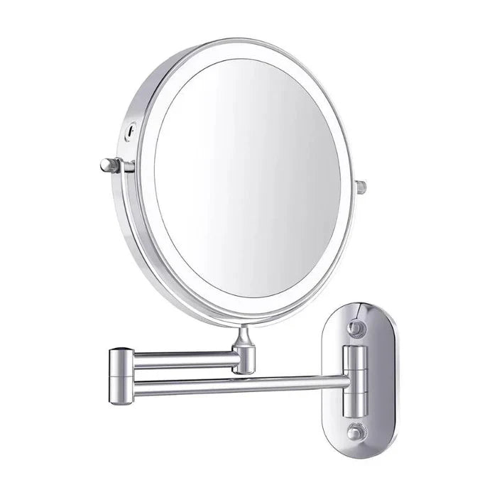 Illuminated LED makeup mirror for bathroom & makeup | Magnifying & Rechargeable | Sansoti