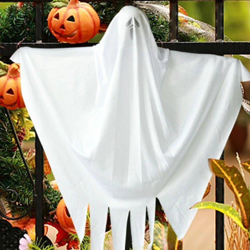 Hanging Ghost Set White Mesh Flexible Arms 3 Pieces Halloween Decoration Indoor Party Spooky Haunted House | Sansoti