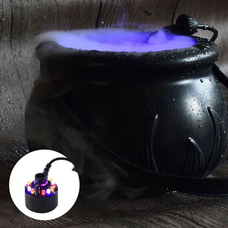 Heksenketel Nevellamp met 12 LED-kleuren Misteffect Decoratielamp Sfeerverlichting Halloween Spooky Feestlamp | Sansoti