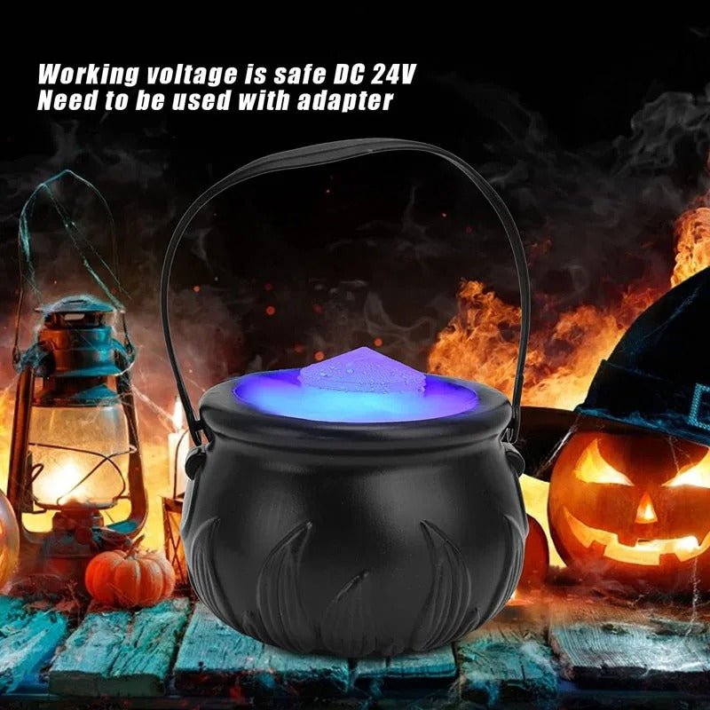 Heksenketel Nevellamp met 12 LED-kleuren Misteffect Decoratielamp Sfeerverlichting Halloween Spooky Feestlamp | Sansoti