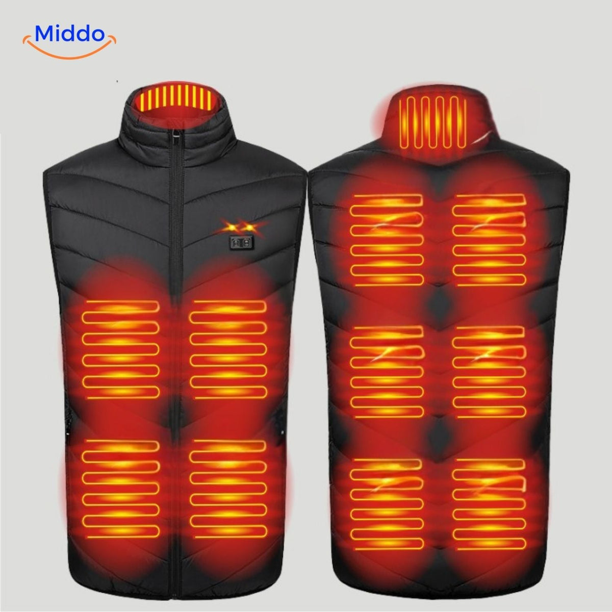 Verwarmbaar Bodywarmer Vest USB 3 Warmtestanden Heren Outdoorkleding Herfst Winter Wandelen Kamperen | Sansoti