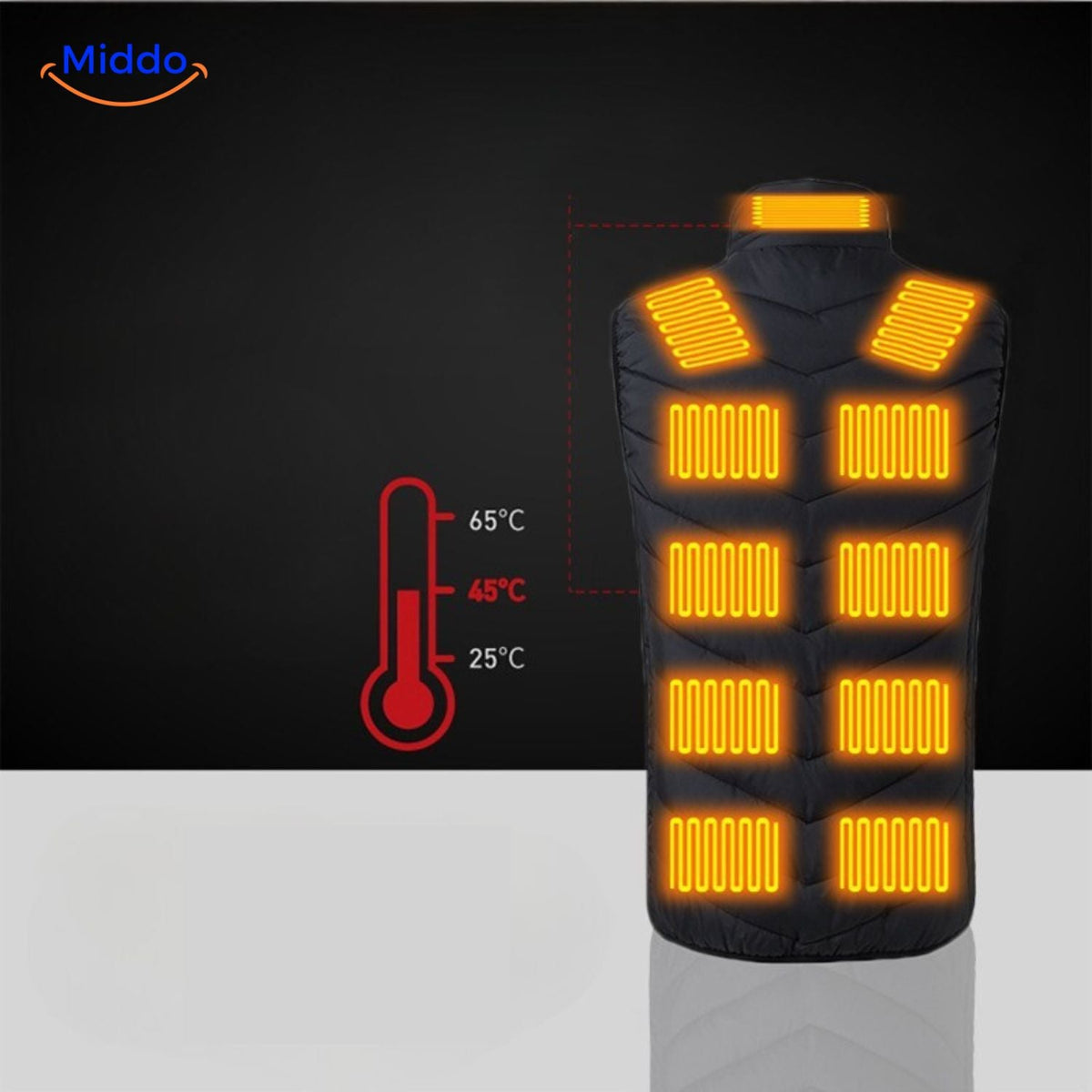 Verwarmbaar Bodywarmer Vest USB 3 Warmtestanden Heren Outdoorkleding Herfst Winter Wandelen Kamperen | Sansoti