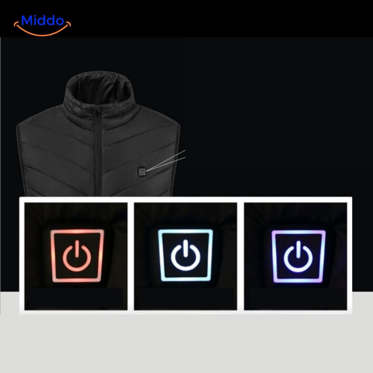 Verwarmbaar Bodywarmer Vest USB 3 Warmtestanden Heren Outdoorkleding Herfst Winter Wandelen Kamperen | Sansoti
