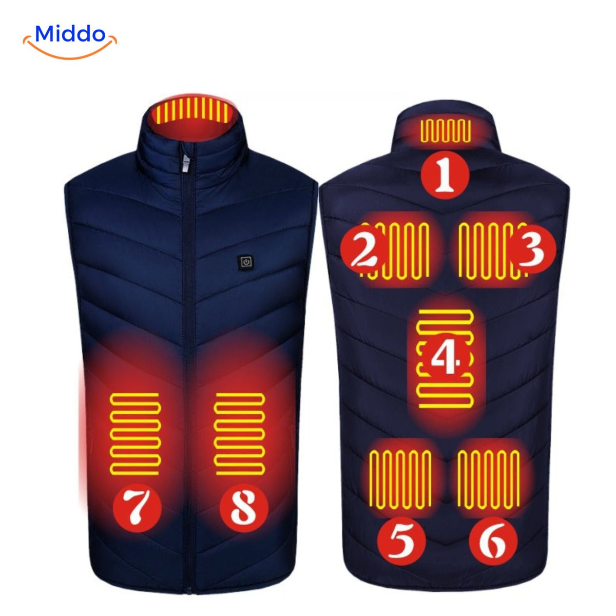 Verwarmbaar Bodywarmer Vest USB 3 Warmtestanden Heren Outdoorkleding Herfst Winter Wandelen Kamperen | Sansoti