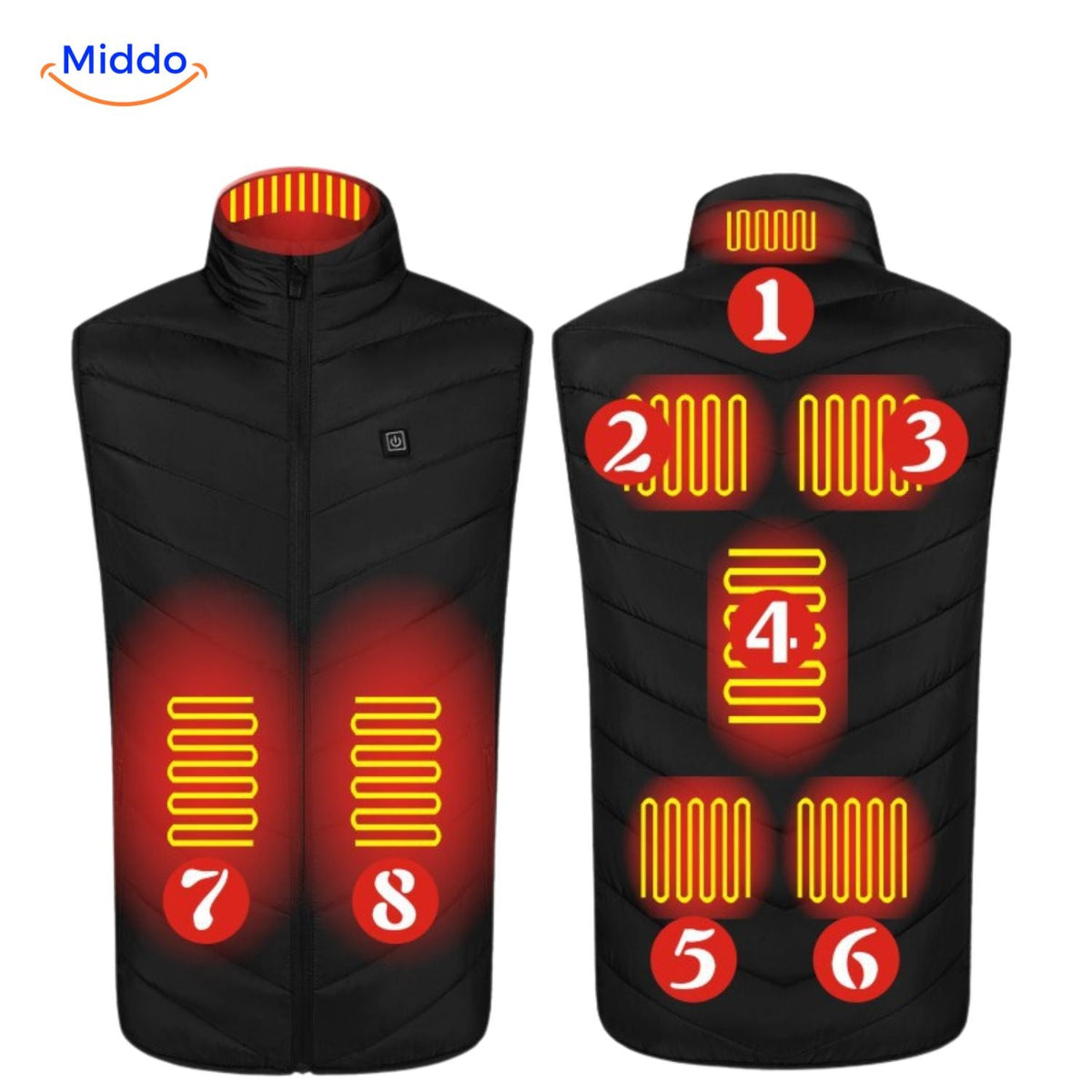 Verwarmbaar Bodywarmer Vest USB 3 Warmtestanden Heren Outdoorkleding Herfst Winter Wandelen Kamperen | Sansoti