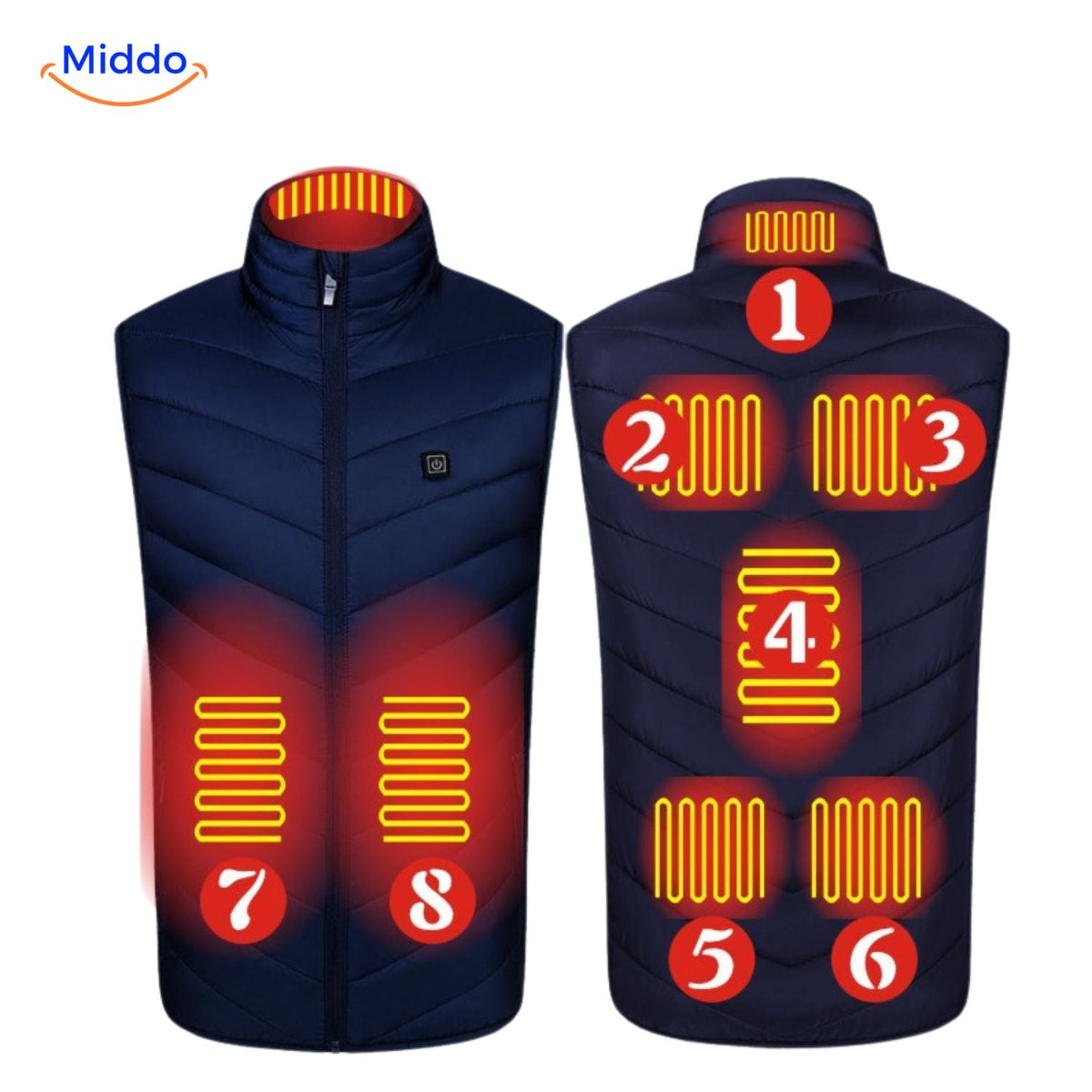 Verwarmbaar Bodywarmer Vest USB 3 Warmtestanden Heren Outdoorkleding Herfst Winter Wandelen Kamperen | Sansoti