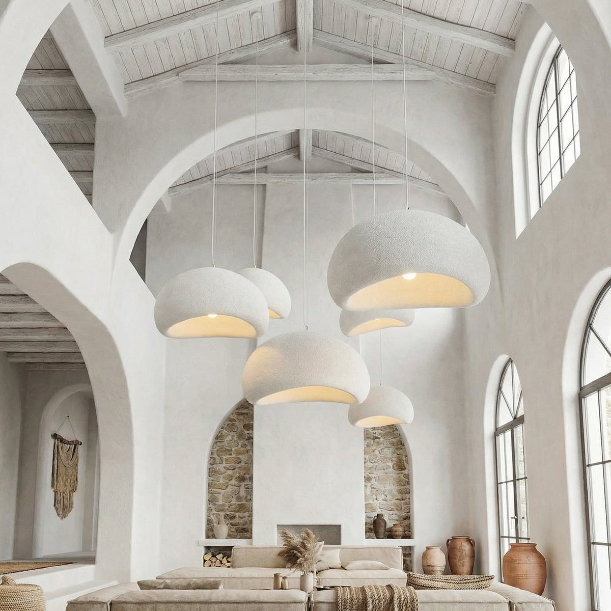 Minimalistisch Hanglampje Wabi Sabi Stijl Japanse Sfeerverlichting Eetkamer Woonkamer Hanglampen Scandinavische Verlichting Keukenlamp | Sansoti