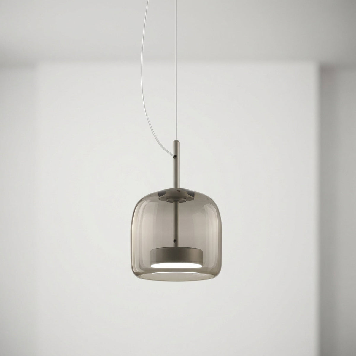 Scandinavische Glazen Hanglamp – Warm Sfeerlicht met Amber, Helder of Grijs Glas – Ø 15, 25 of 35 cm – Moderne Verlichting voor Keuken, Eetkamer en Woonkamer | Sansoti
