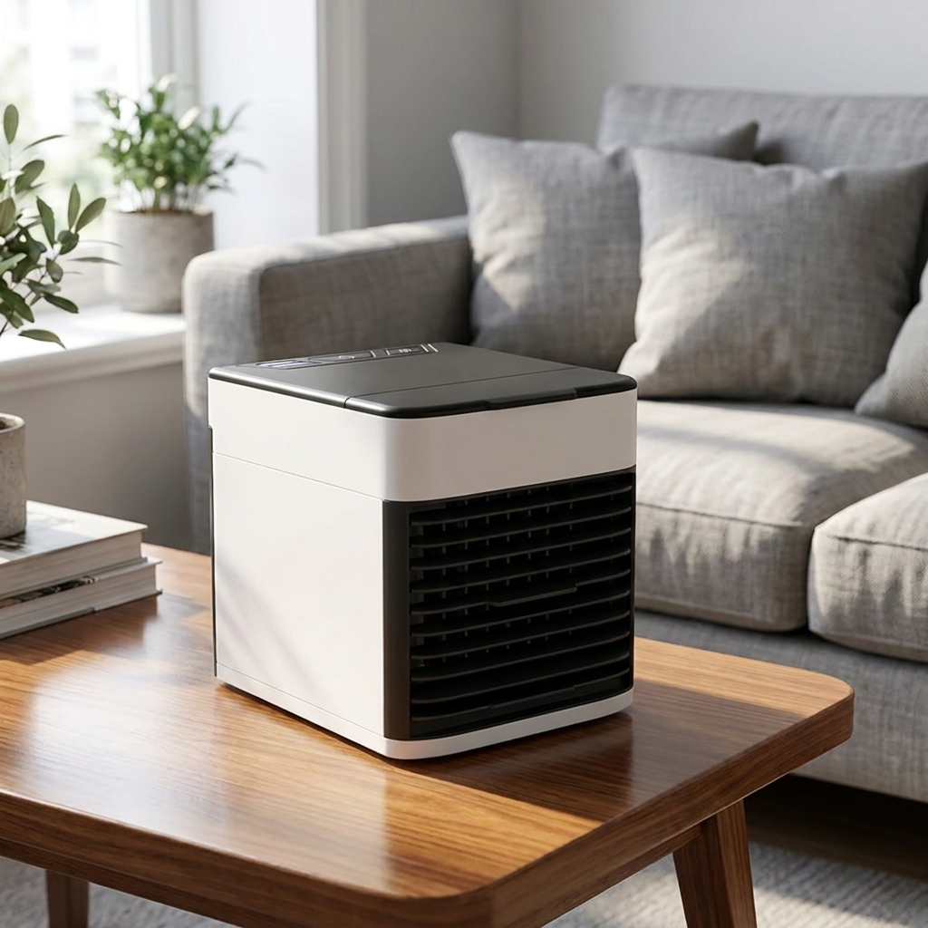 Draagbare Mini-Airco USB 28dB Fluistermotor Waterkoeling Kantoor & Thuis | Sansoti