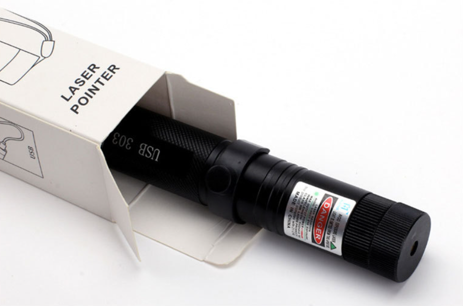 Krachtige Laserpointer Zaklamp met Instelbare Focus en USB Oplaadbaar – Bereik tot 10.000 Meter | Sansoti