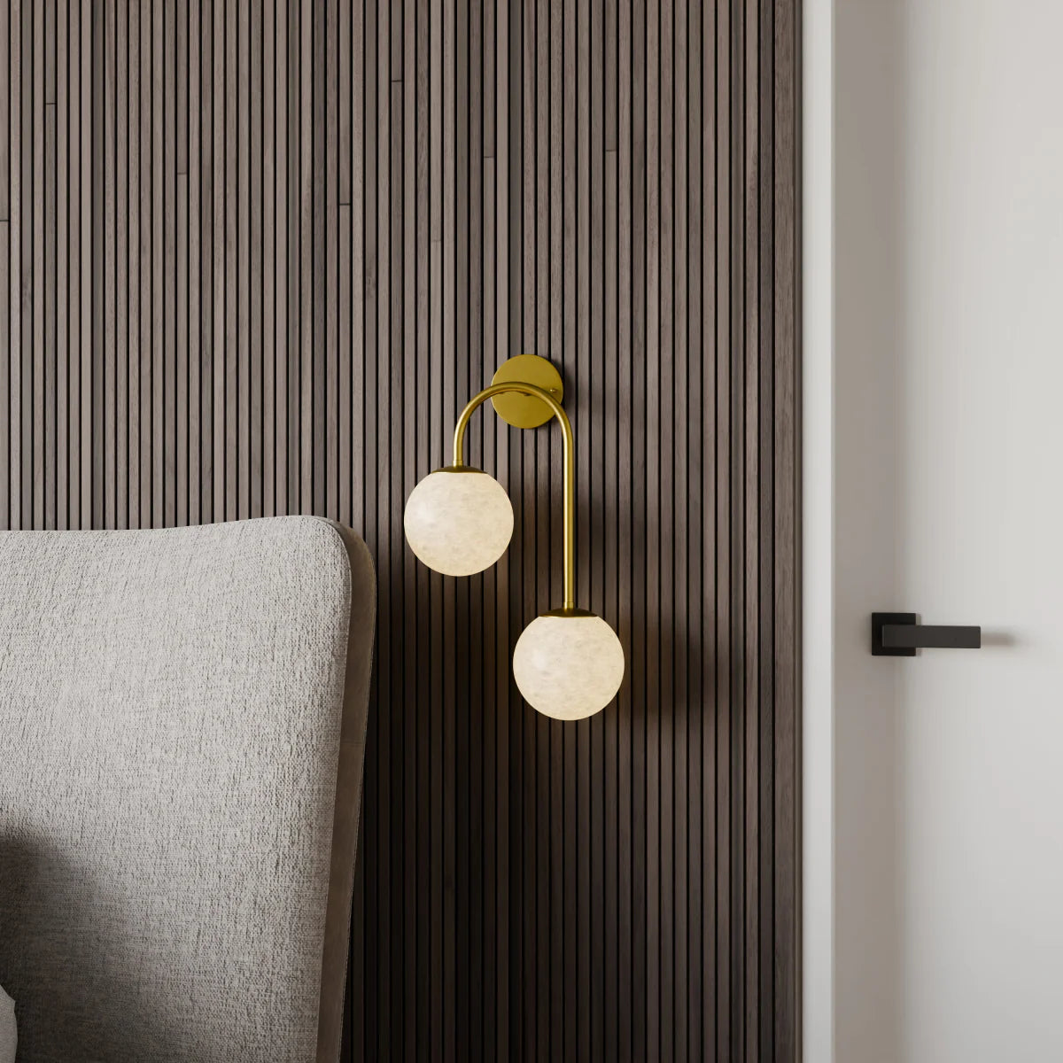 Alabaster Hanglamp Van Natuursteen Met Zachte Warme Gloed En Sculpturaal Design | Sansoti