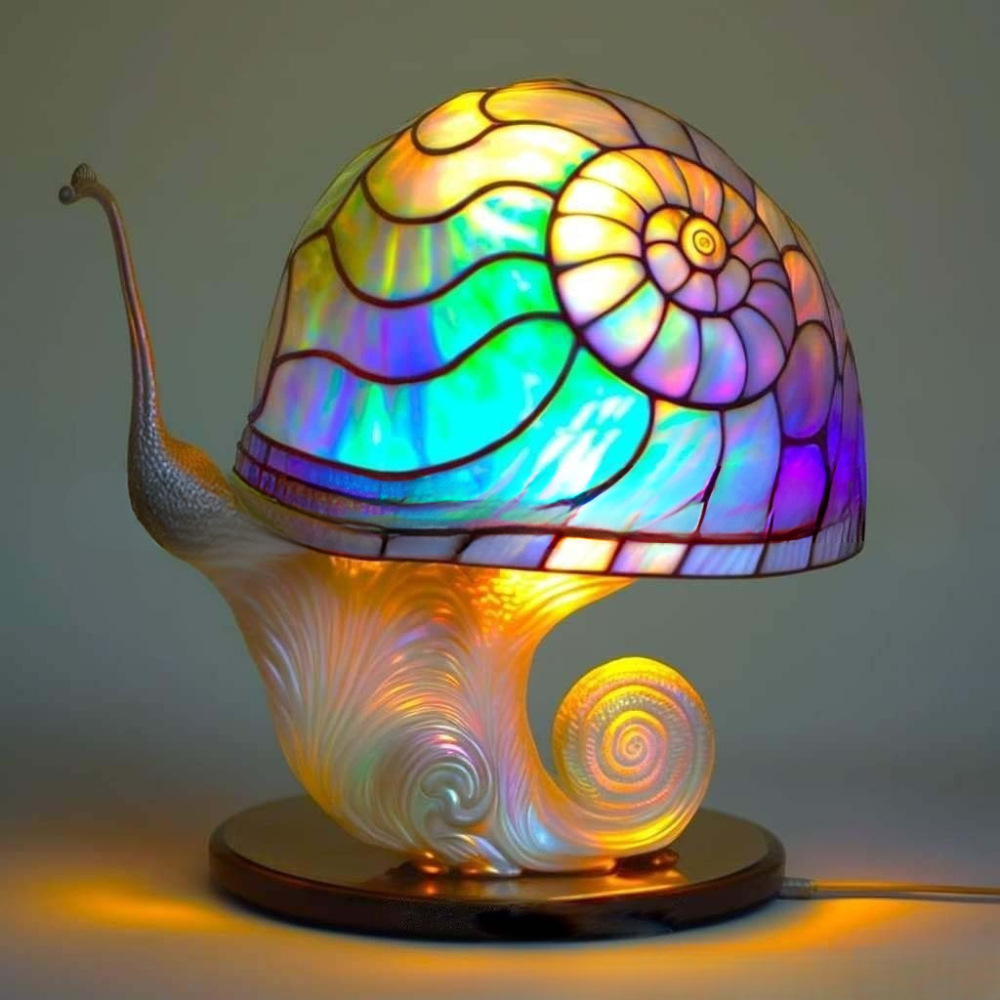 Dekorative Tischleuchte mit farbigem Glasmosaik – Wolf, Schildkröte, Löwe, Elefant – Stimmungsvolle Tischlampe 15cm | Sansoti