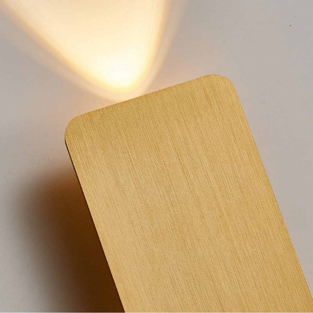 Rechteckige Wandleuchte Metall LED für Schlafzimmer Wohnzimmer Warmes Licht Moderne Innenbeleuchtung Design | Sansoti