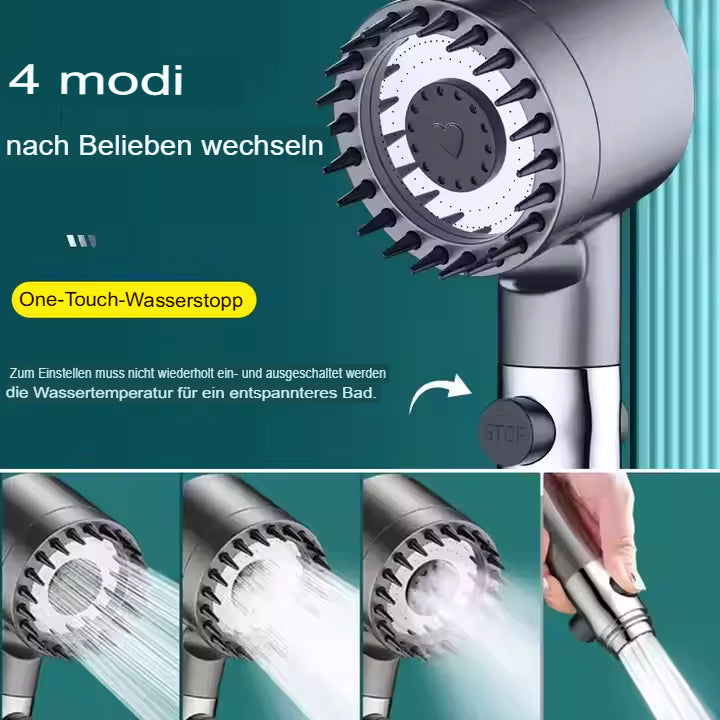 High-Quality Shower Head with Three Modes for Massage and Relaxation | Water Saving | Universal Connection | Sansoti
