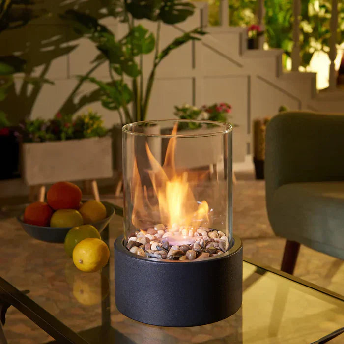 Portable Table Lantern with Flickering Flame Mood Lighting Modern | Sansoti