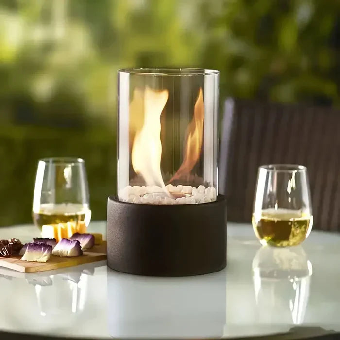 Portable Table Lantern with Flickering Flame Mood Lighting Modern | Sansoti