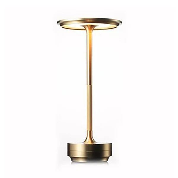 Lampe de table à intensité réglable, rechargeable et résistante à l’eau, en métal, avec commande tactile, sans fil, LED, éclairage d’ambiance | Sansoti