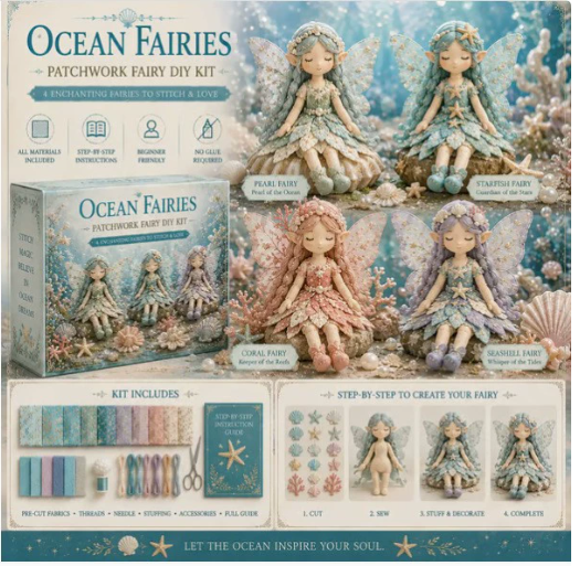 Creative Fairy Sewing Kit for Children with Fabric Materials DIY Designs Craft Kit Handicraft Toy | Sansoti