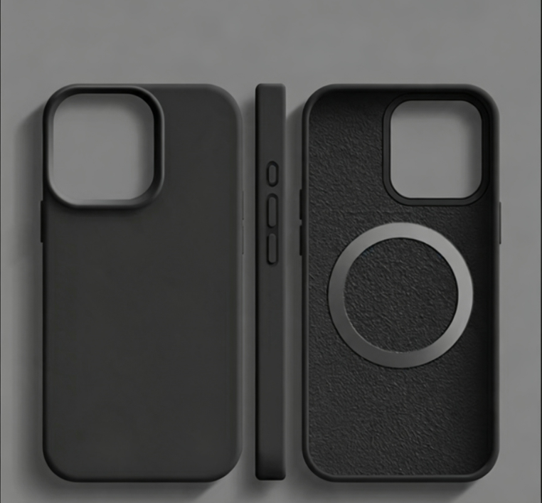 Silicone Phone Case with Magnetic Technology - Microfiber Lining - Slim Smartphone Protection | Sansoti