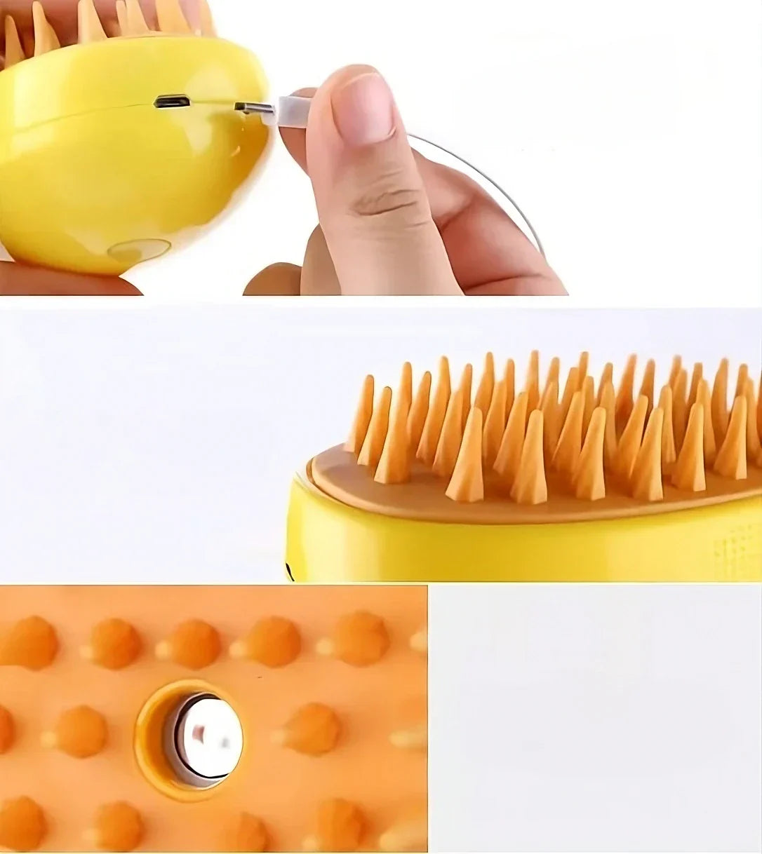 Rechargeable Steam Brush for Pets – Care Without Tangles | Sansoti
