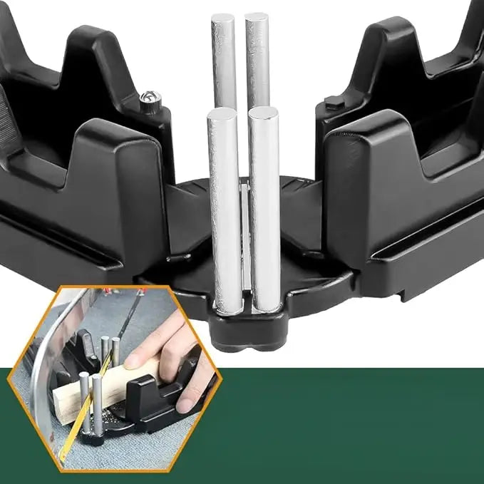 2-in-1 Miter Angle Measuring Tool with Saw Guide Template for Precise Angle Cuts | Sansoti