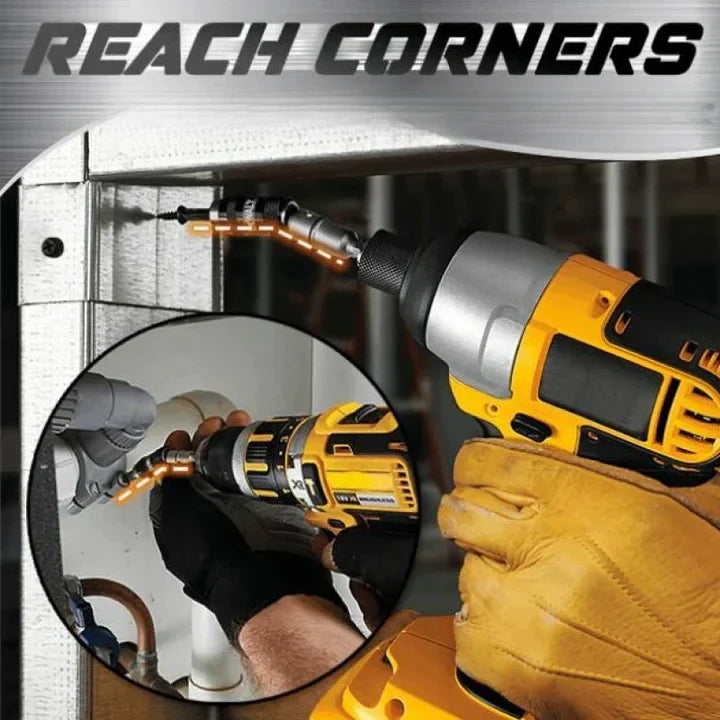 Adjustable Drill Bit Extension with Flexible Angle – Reach Hard-to-Access Spaces | Sansoti