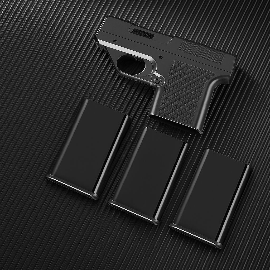 Briquet en forme de pistolet avec compartiment secret – Briquet jet rechargeable pour hommes | Sansoti