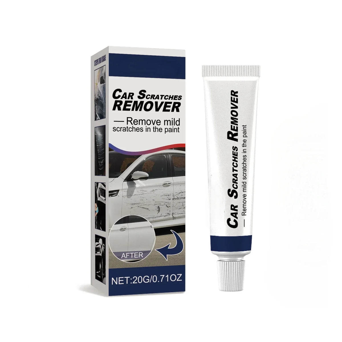 Car Scratch Repair Paste with Professional Sponge – Removes Scratches and Damage from All Paint Types | Sansoti