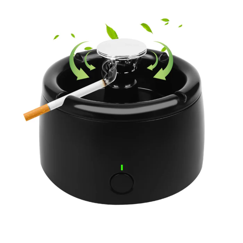 Smoke-Free Ashtray with Air Purification – Rechargeable, Quiet, Compact for Home and Office | Sansoti