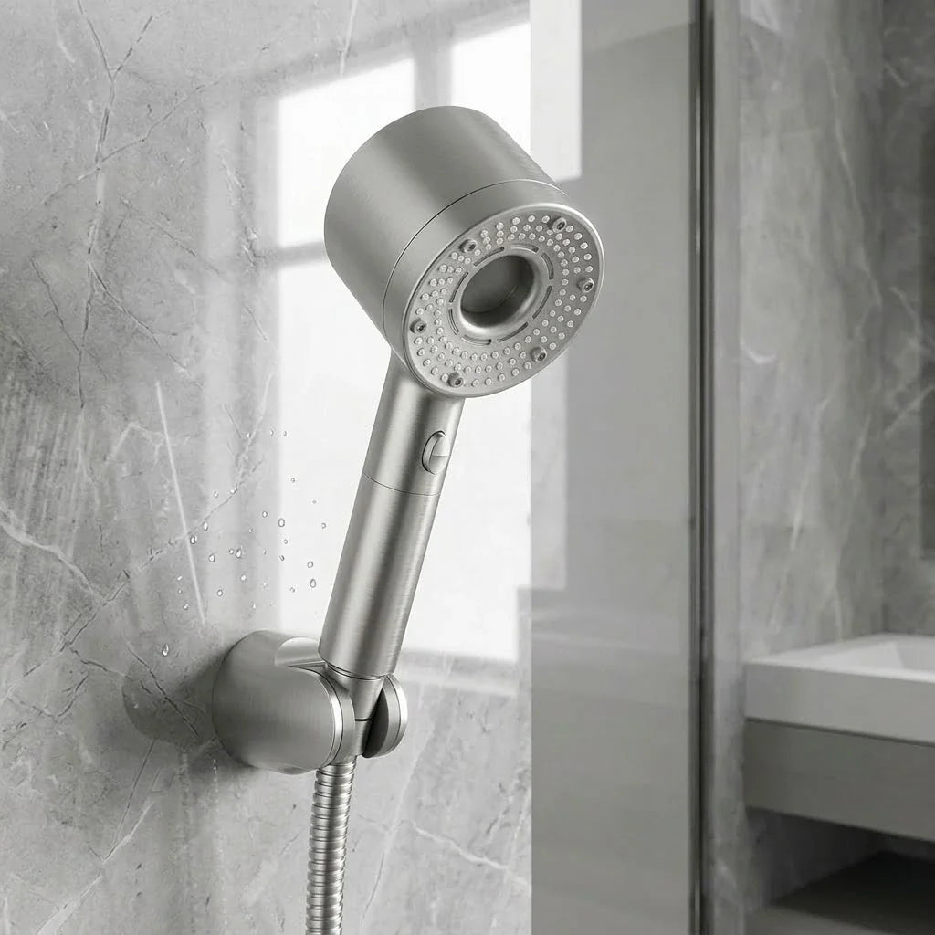 Hand Shower with 5 Adjustable Settings – Water-Saving Shower Head with Increased Pressure – Bathroom Accessory for Low Water Pressure | Sansoti