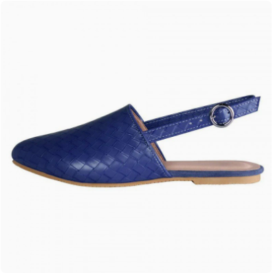 Gevlochten Slingback Ballerina's Dames Zomer Ademend Comfortabel Platte Schoenen Elegante Casual Slippers | Sansoti
