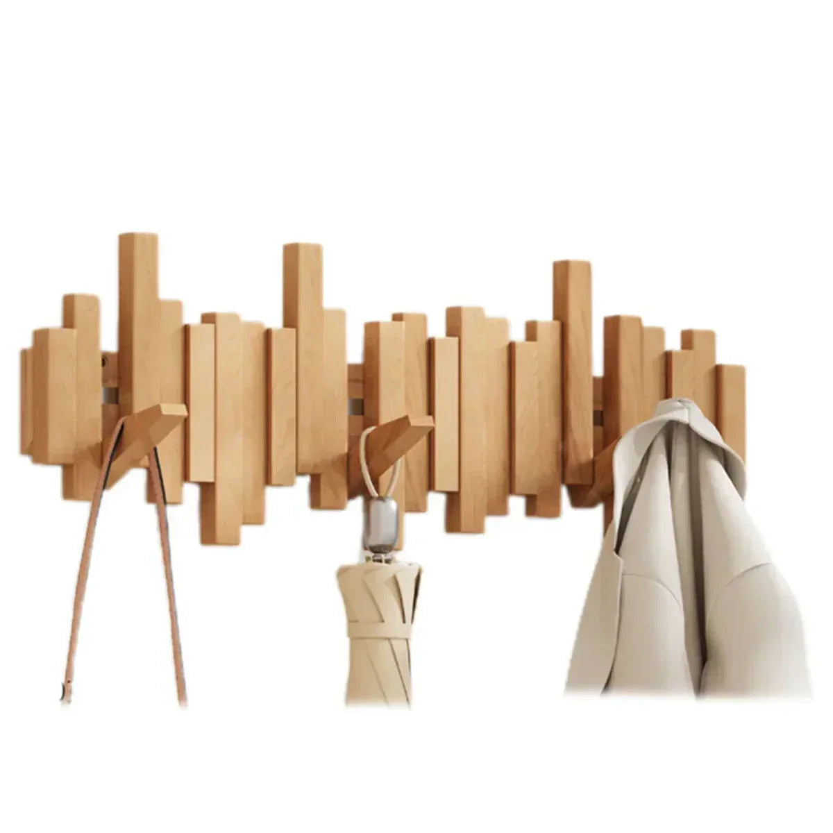 Wooden Wall Hook made of Piano Wood – Minimalist Wall Hook for Hall & Interior | Sansoti