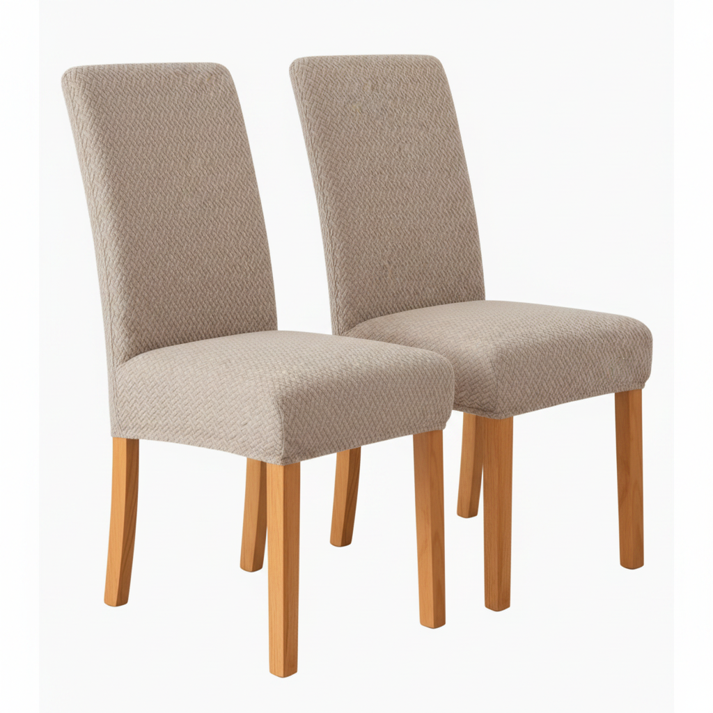 Velvet Chair Covers Set Stretch Elastic Protective Covers for Dining Chairs Dining Room Interior Decoration | Sansoti