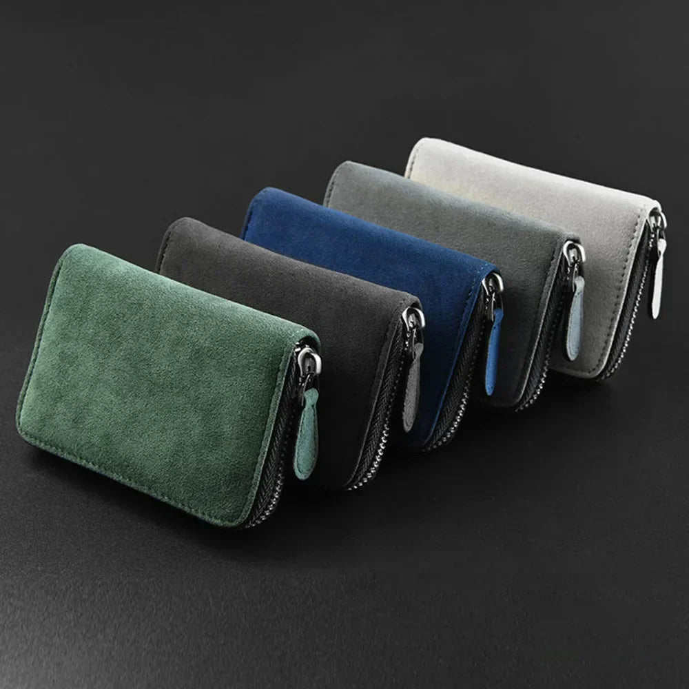 Compact Leather Card Holder Multifunctional Wallet for Business Cards Credit Cards Driver's License and Other Cards | Sansoti