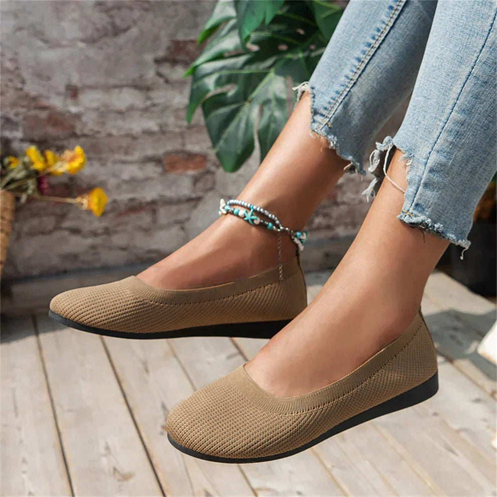Chaussures orthopédiques à enfiler pour femmes, en mousse à mémoire de forme, antidérapantes et confortables, pour marcher au quotidien, avec soutien de la voûte plantaire | Sansoti