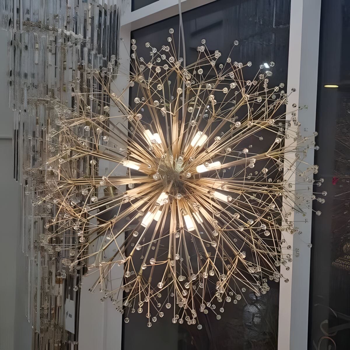 Moderner Kristall-Pusteblumen-Kronleuchter mit G9 LED und luxuriöser Metalloberfläche | Sansoti