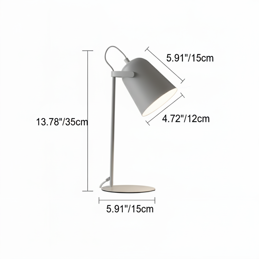 Macaron Desk Lamp with Adjustable Arm | Scandinavian Design | Sansoti