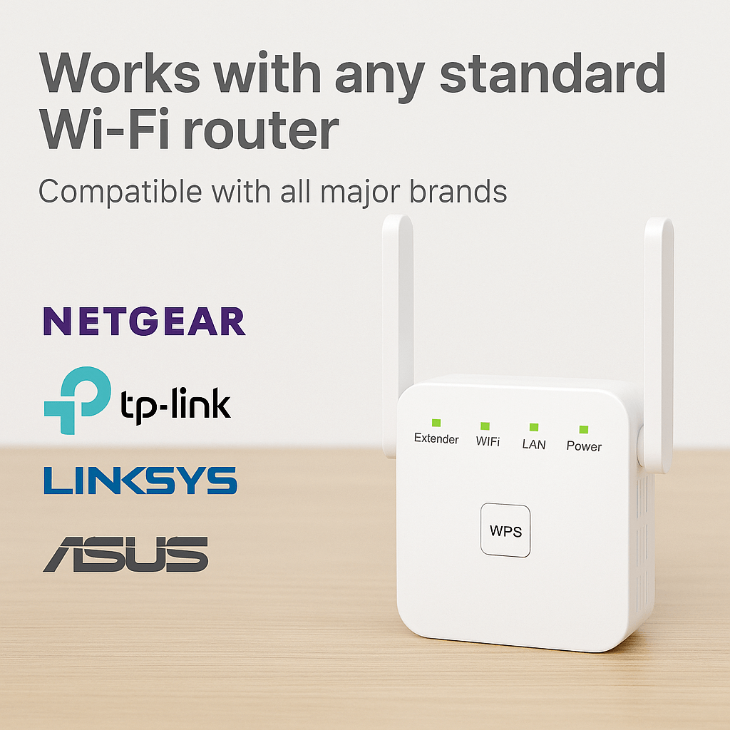 Kabelloser Signalverstärker, Dual-Band-WLAN-Reichweitenverstärker für das gesamte Heimnetzwerk, 2.4 und 5 GHz Router | Sansoti