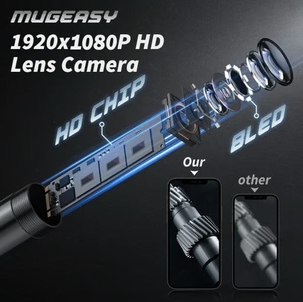 Inspection Camera Phone 1080P HD 5 Meter Cable LED Endoscope | Sansoti