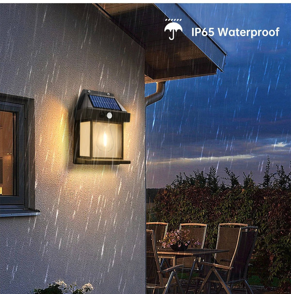 Outdoor Solar Wall Lights, 2-Pack, Motion Sensor, 600 Lumens, IP65 Waterproof, Adjustable Garden Lighting | Sansoti