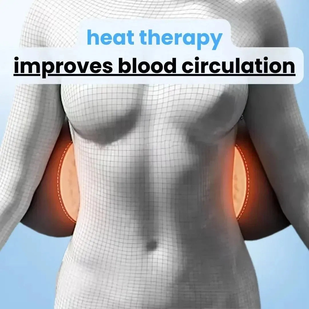 Back Massager with Heat and Vibration for Lower Back Lumbar Therapy at Home Sciatica Relaxation Pain Relief | Sansoti